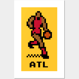 8-Bit Basketball - Atlanta Posters and Art